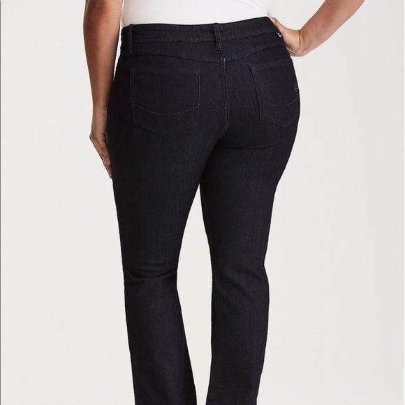 Torrid Slim Boot Cut Dark Rinse Jeans - Picture 3 of 4